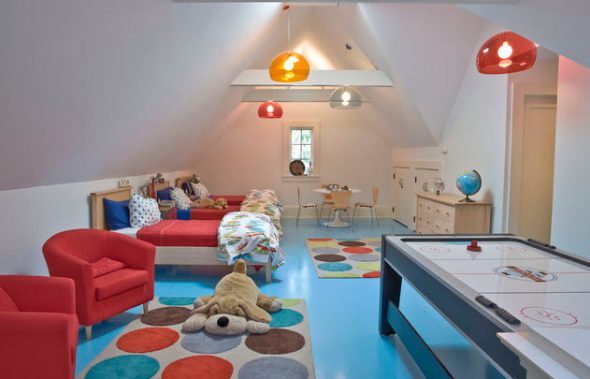 Belle et fonctionnelle chambre d'enfants