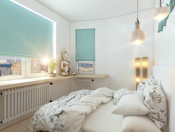 Petite chambre en blanc