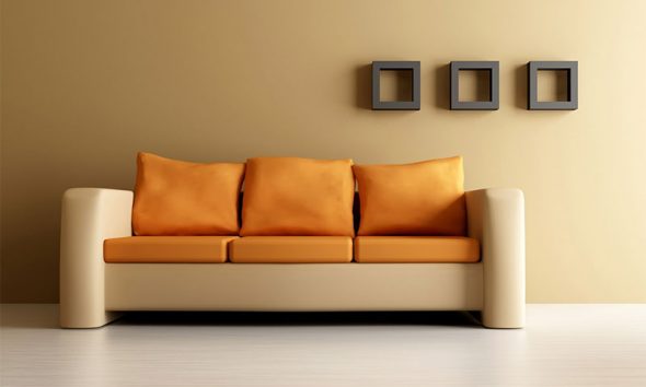 Canapé moelleux à l'intérieur