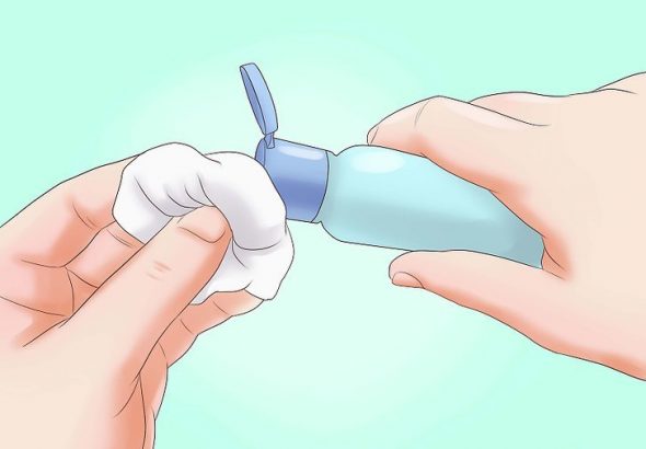 Acétone pour vernis renversé