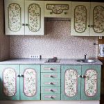 Cuisine rénovée utilisant la technique de découpage