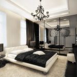 Chambre chic en noir et blanc