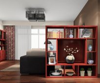 Cloison d'étagère chic à l'intérieur