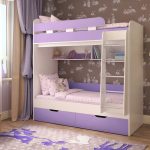 Lit Lilac pour deux filles