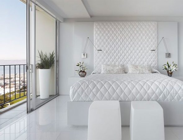 Élégante chambre blanche