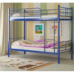 Lit superposé universel en métal Emma avec deux matelas orthopédiques