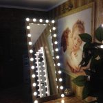 Haut miroir avec lumière