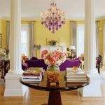 Salon jaune-violet