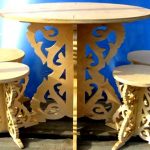 Table basse en fil de fer