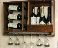 Casier à vin dans la cuisine