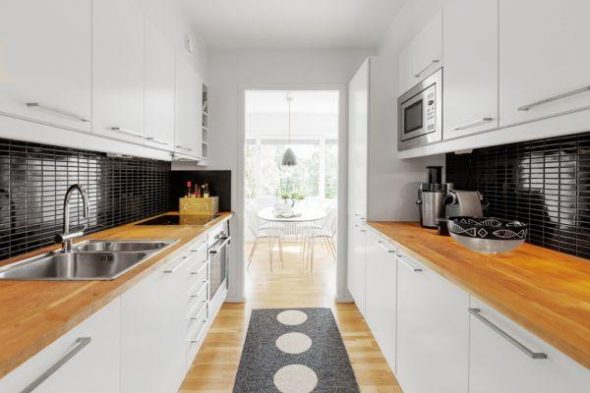 Plan en bois pour cuisine moderne