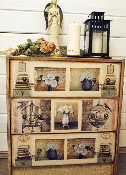 Belle commode de style vintage