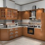 Cuisine avec frigo intégré