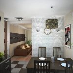 Décorations d'intérieur inhabituelles pour le zonage de cuisine