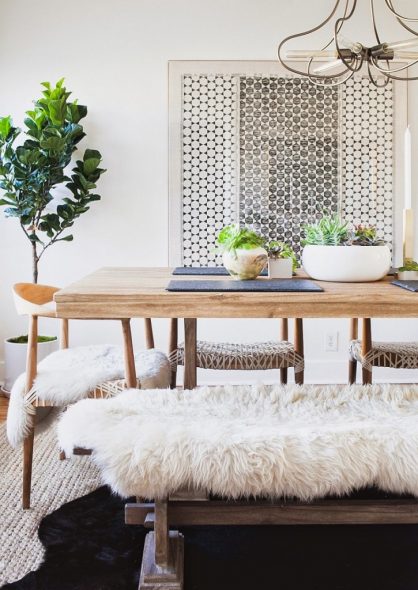 Coin repas de style scandinave