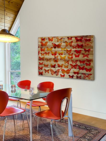Table à manger avec des éléments lumineux