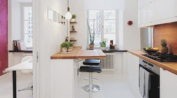 Barre de table pliante