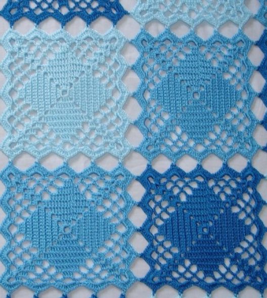 Motif carré à carreaux