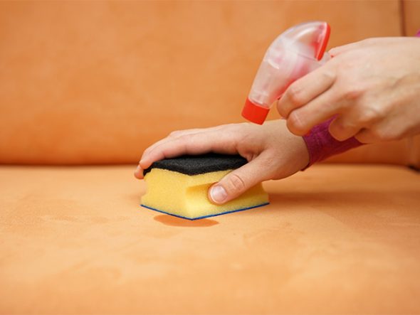 Use produtos de limpeza comprovados.