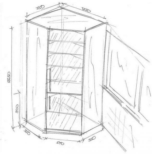 Cabinet de coin