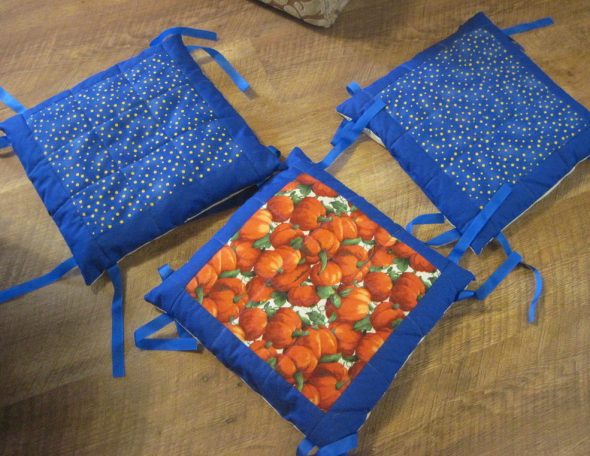 Coussin Pois Bleu