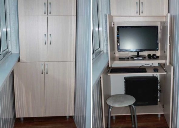 Armoire sur le balcon