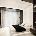 Chambre moderne - spacieuse, lumineuse et lumineuse.