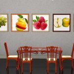 Photos à thème sur le mur de la cuisine