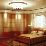 Armoire d'angle en forme de vague