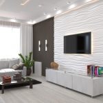 Mobilier clair dans le salon