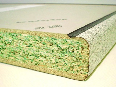 Aggloméré doublé de papier d'aluminium