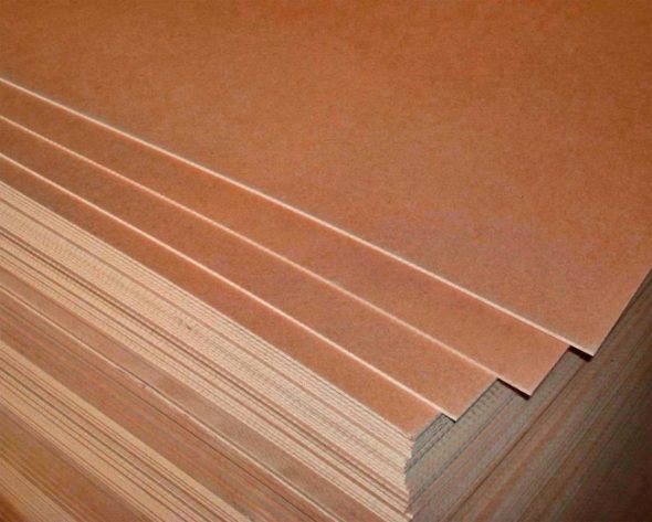 Panneaux de fibres de bois dans les armoires