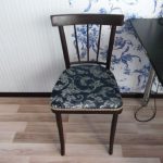 Photo de la chaise après la restauration de leurs propres mains