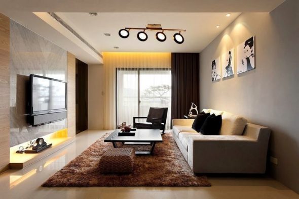 Salon dans un style moderne