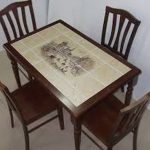 Carrelage pour table de cuisine à rénover