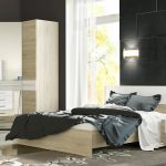 Perabot bilik tidur kabinet dengan almari pakaian sudut