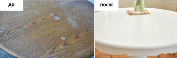 La peinture doit être appliquée en 2 couches,