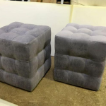 Pouf rembourré pour le couloir avec des ustensiles faites-le vous-même