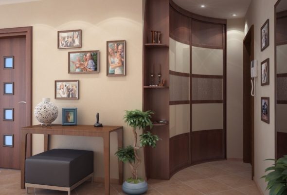 Armoire de coin petite mais confortable