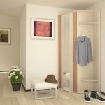 Petit casier d'angle ouvert