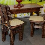 Service de table avec technique de brossage