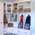 Armoire d'angle ouverte