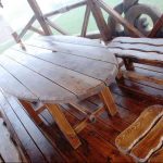 Table ovale en bois