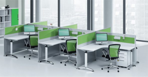 Arrangement parallèle des lieux de travail les uns après les autres