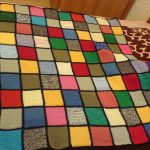 Mosaïque de tricot à carreaux