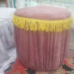 Tabouret rembourré à franges faites-le vous-même
