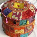 Pouf fait maison à partir de bouteilles