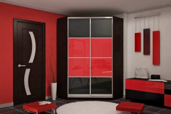 Armoire de type angulaire