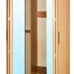 Armoire d'angle avec portes accordéon