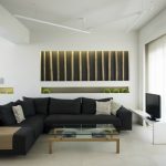 La combinaison de noir et blanc à l'intérieur